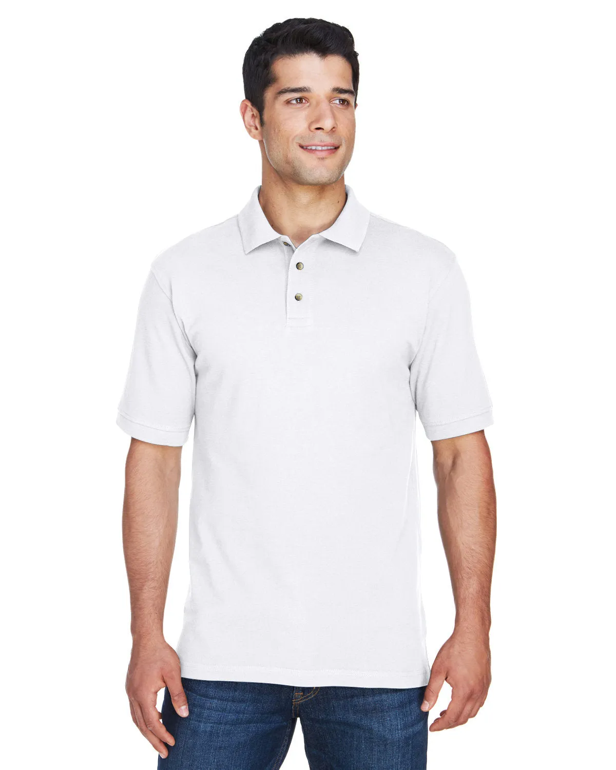Polo à manches courtes en piqué de coton ringspun 6 oz pour hommes Harriton M200
