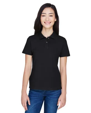 Polo à manches courtes en piqué de coton Ringspun 6 oz pour femmes Harriton M200W