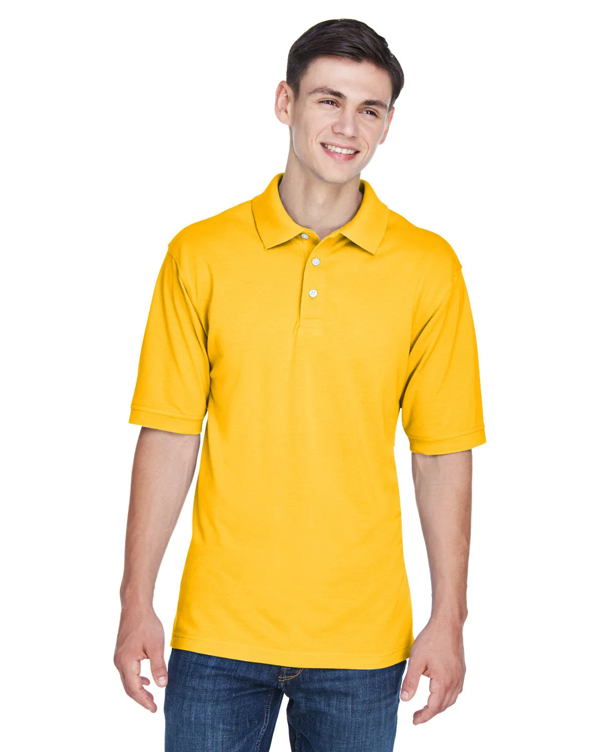 Polo Harriton M265 pour Homme 5.6 oz. Facile à Porter