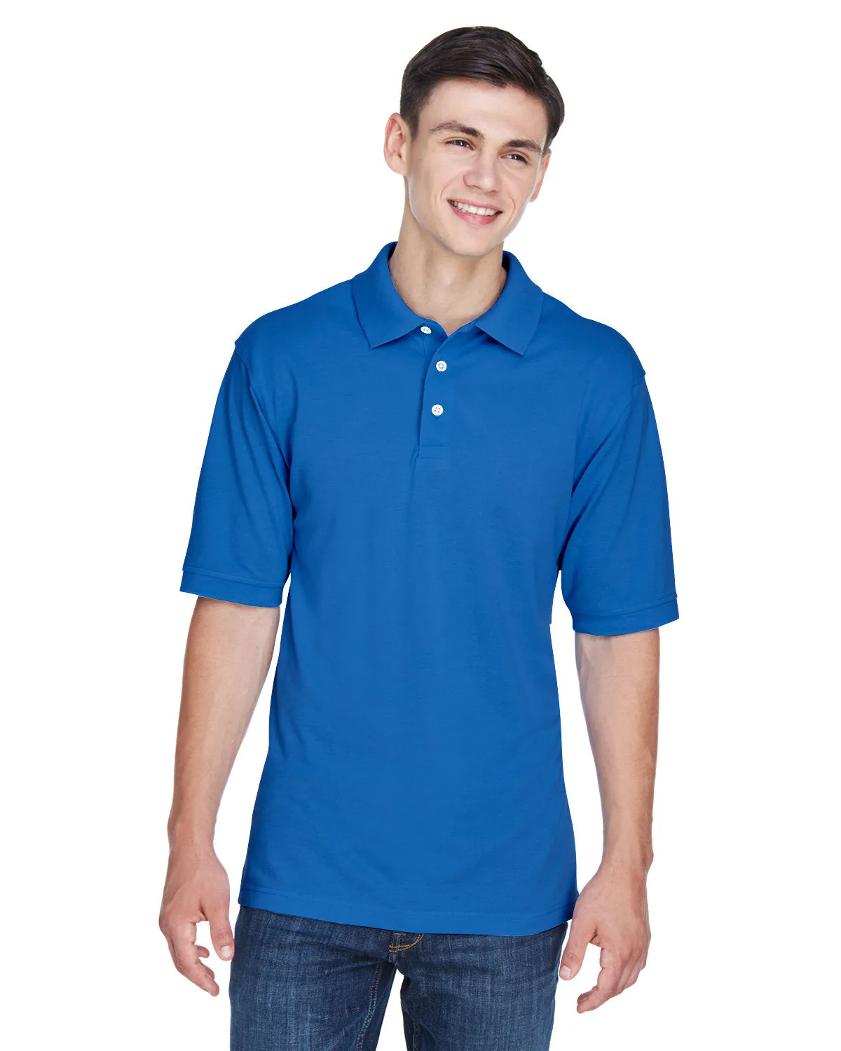 Polo Harriton M265 pour Homme 5.6 oz. Facile à Porter