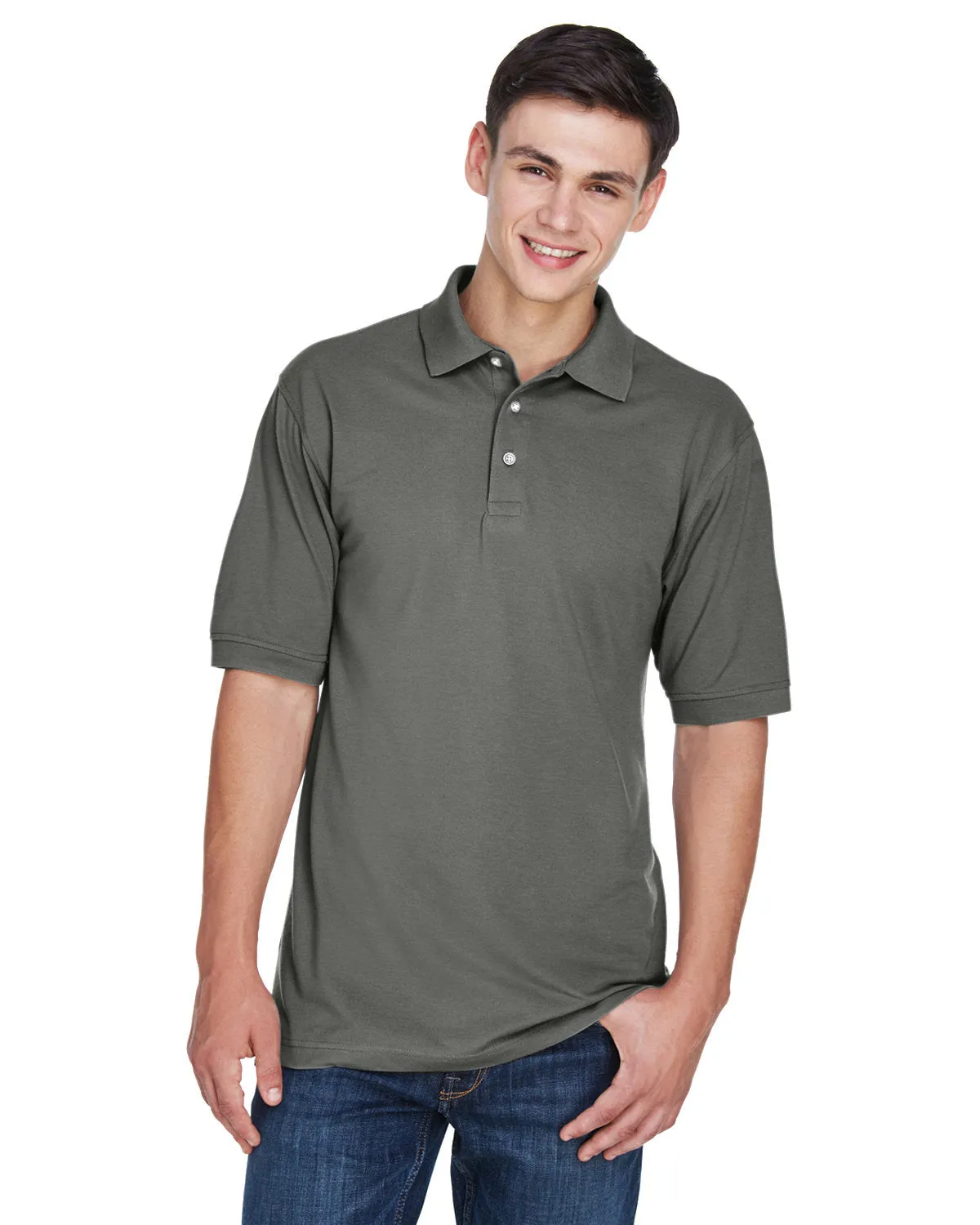 Polo Harriton M265 pour Homme 5.6 oz. Facile à Porter