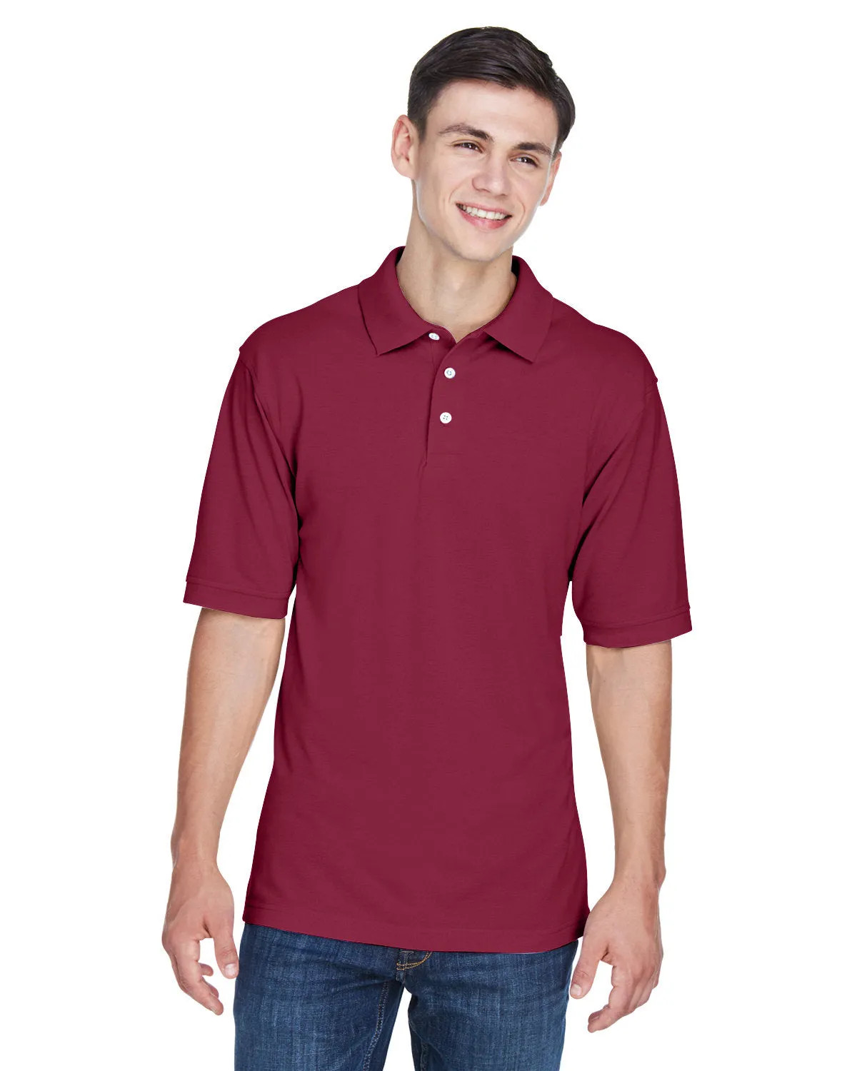 Polo Harriton M265 pour Homme 5.6 oz. Facile à Porter