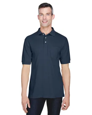 Polo facile à porter pour hommes Harriton M265P, 5.6 oz, avec poche
