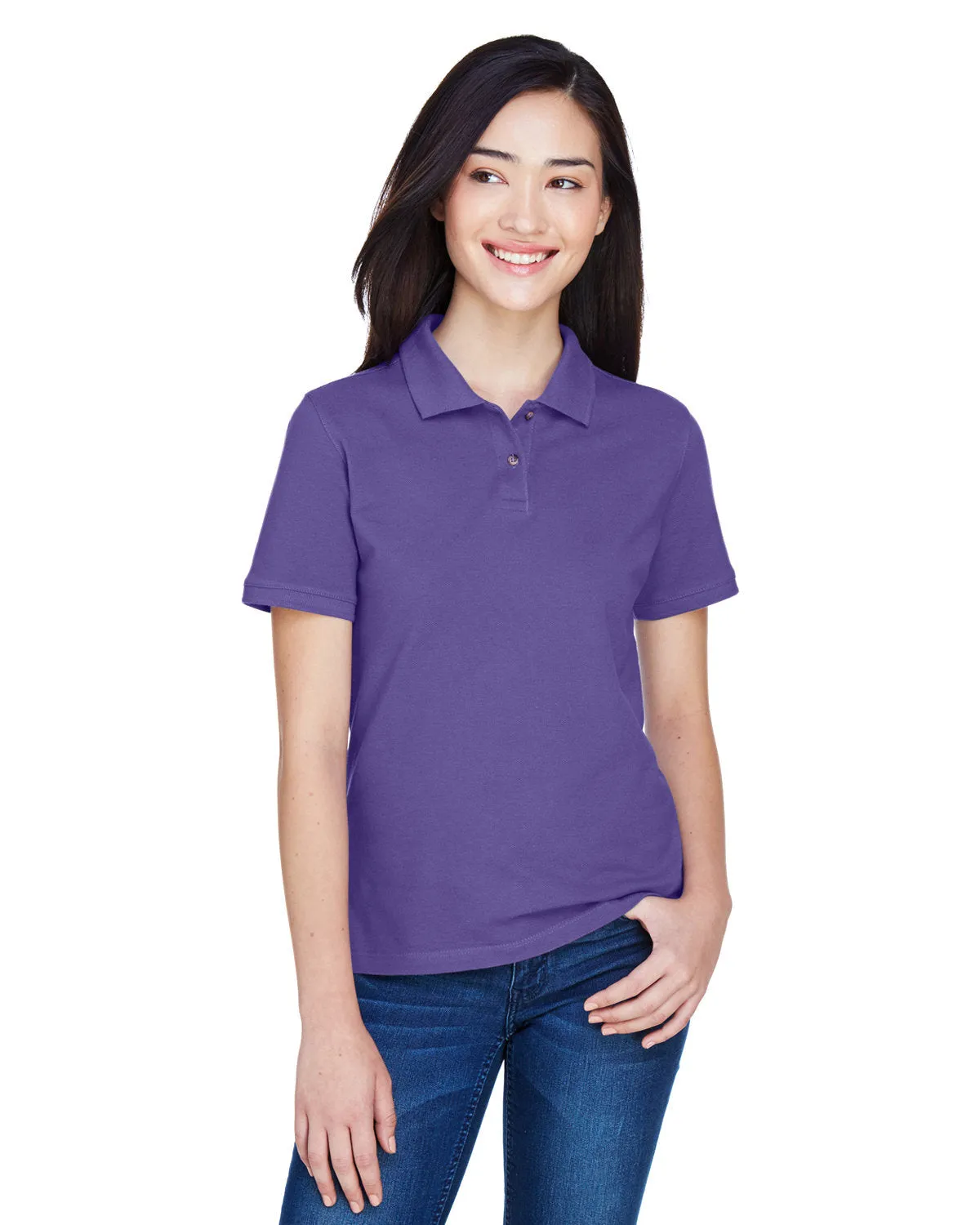 Polo Harriton M265W pour Femmes 5.6 oz. Blend Facile