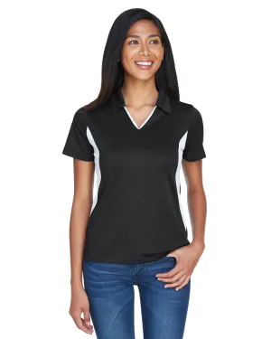 Polo à micro-piqué pour femmes Harriton M355W avec panneau latéral