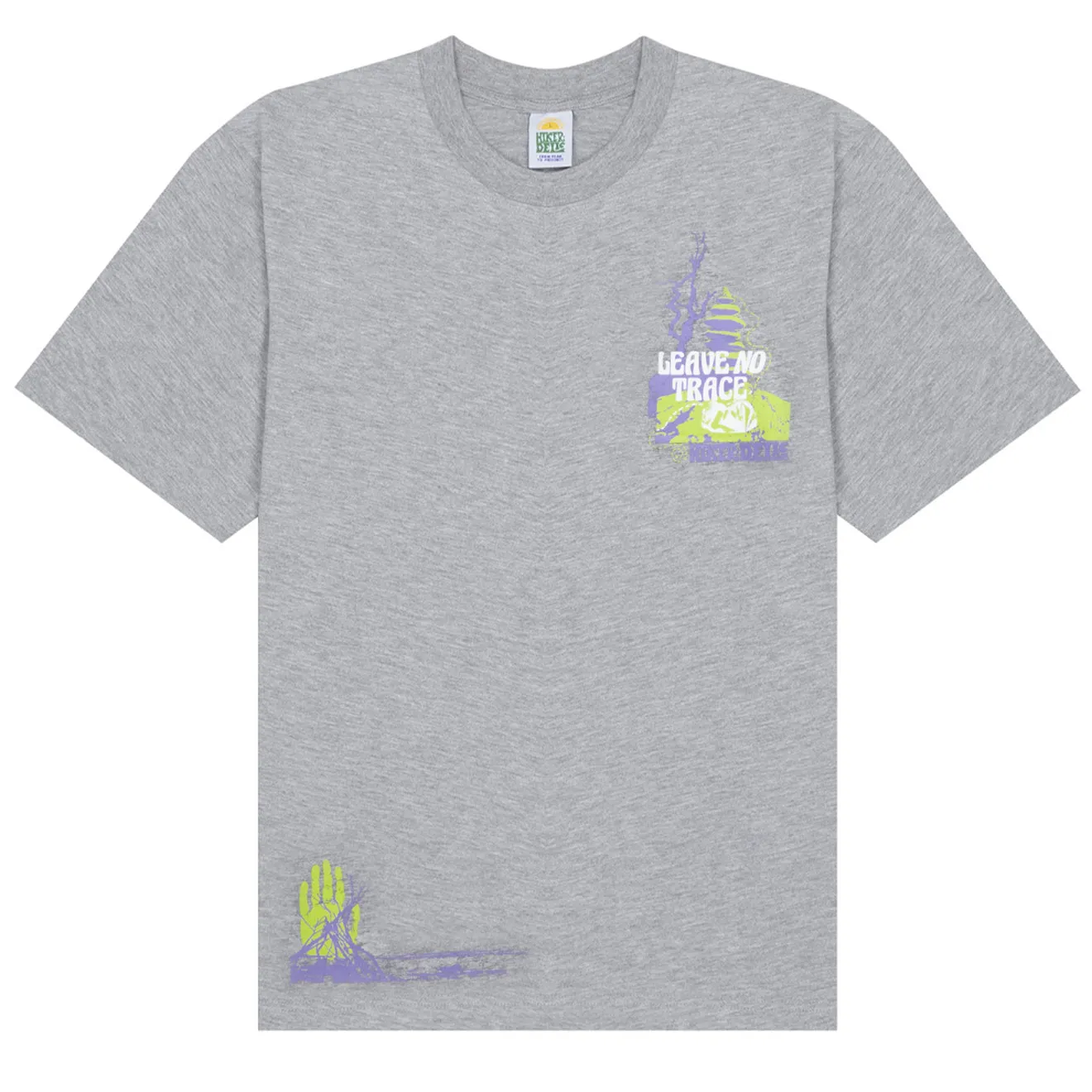 T-shirt Hikerdelic No Trace gris marbré