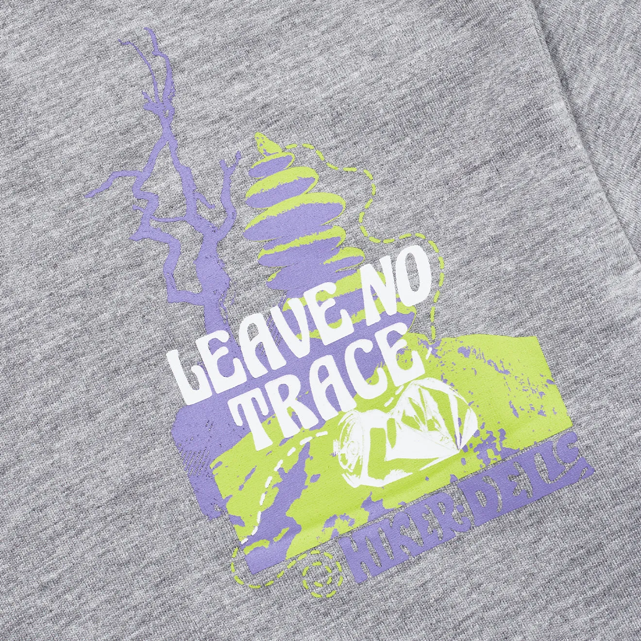 T-shirt Hikerdelic No Trace gris marbré