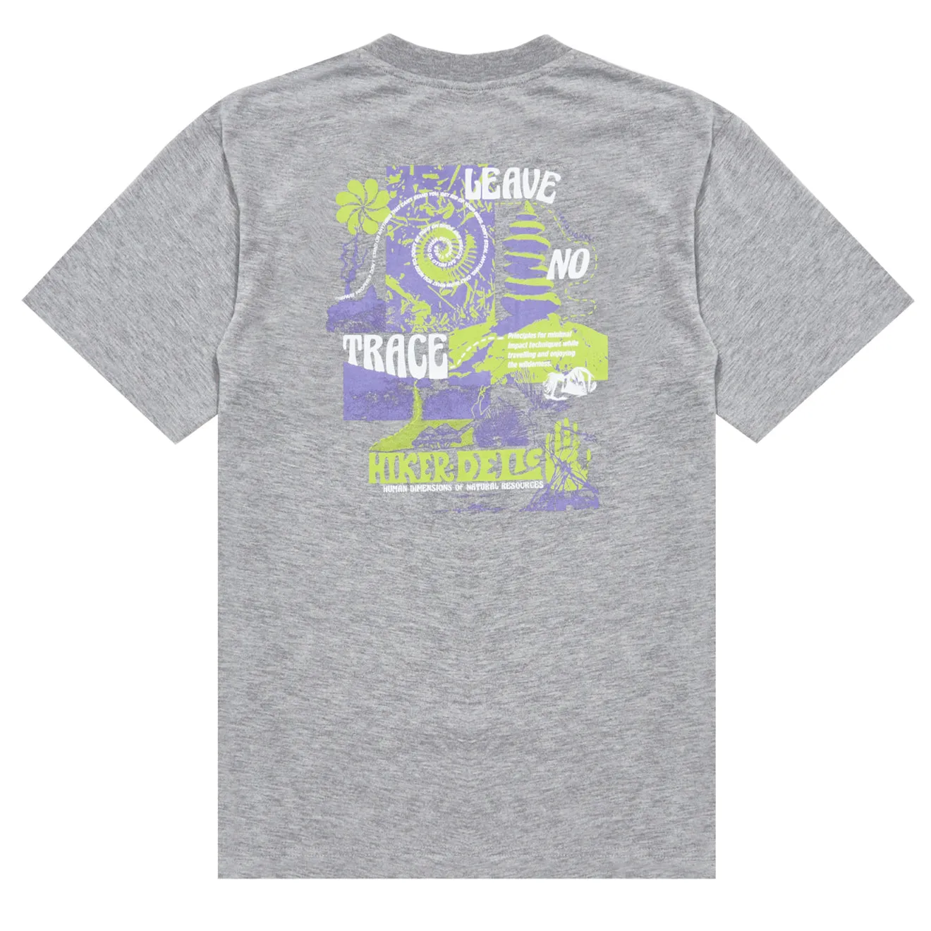 T-shirt Hikerdelic No Trace gris marbré