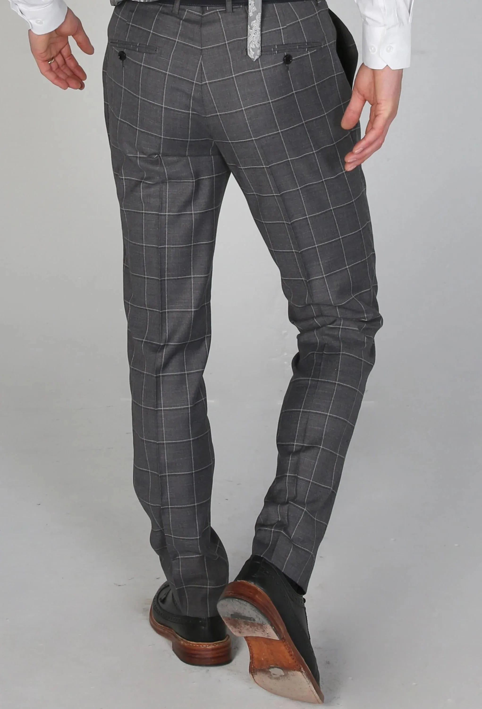 Pantalon Costard à Carreaux Hobbs