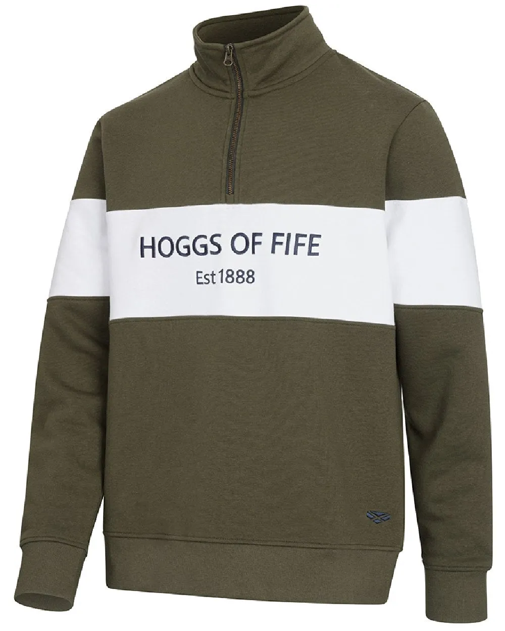 Hoggs of Fife Dumfries 1888 Pull à mi-zippe pour hommes Hoggs of Fife