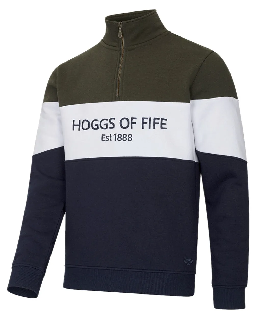 Hoggs of Fife Dumfries 1888 Pull à mi-zippe pour hommes Hoggs of Fife