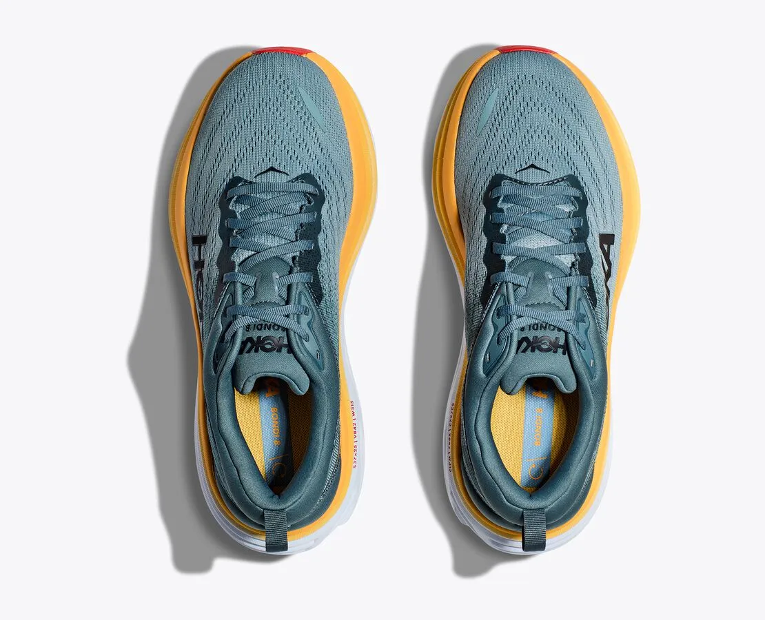 Hoka Chaussures Homme Bondi 8 - Gobelin Bleu/Printemps Montagne (1123202-GBMS) Hoka