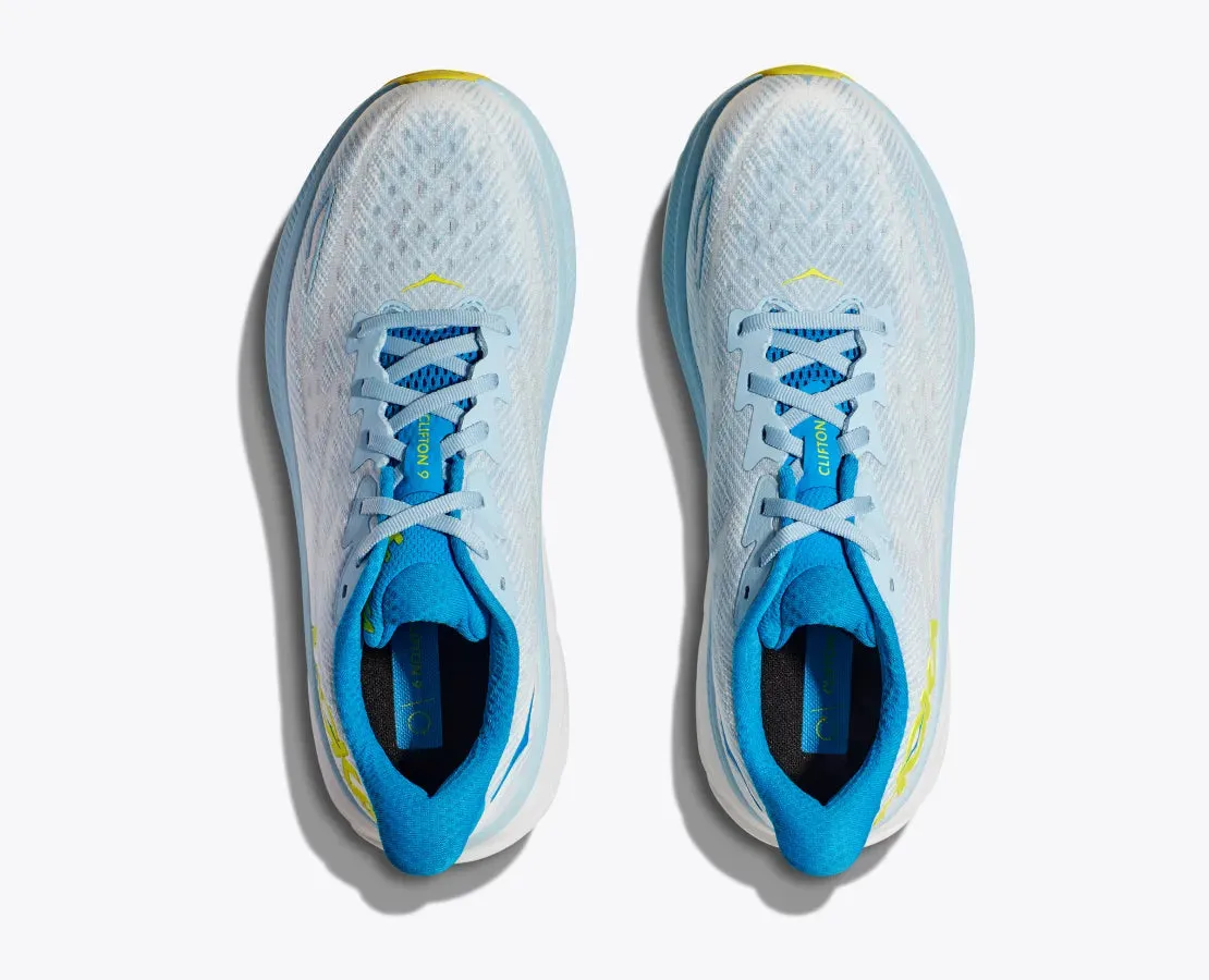 Hoka Chaussures Homme Clifton 9 - Eau Glacée/Onagre (1127895-IWEP) Hoka