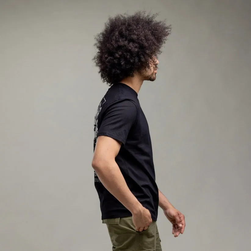 T-shirt classique Ilabb pour hommes - Noir