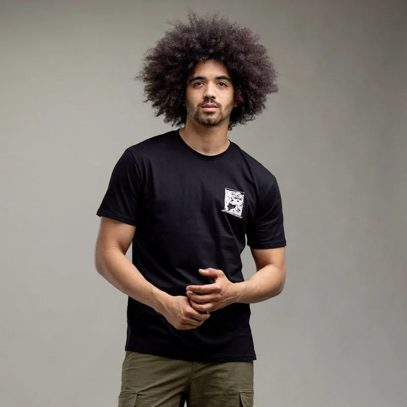 T-shirt classique Ilabb pour hommes - Noir