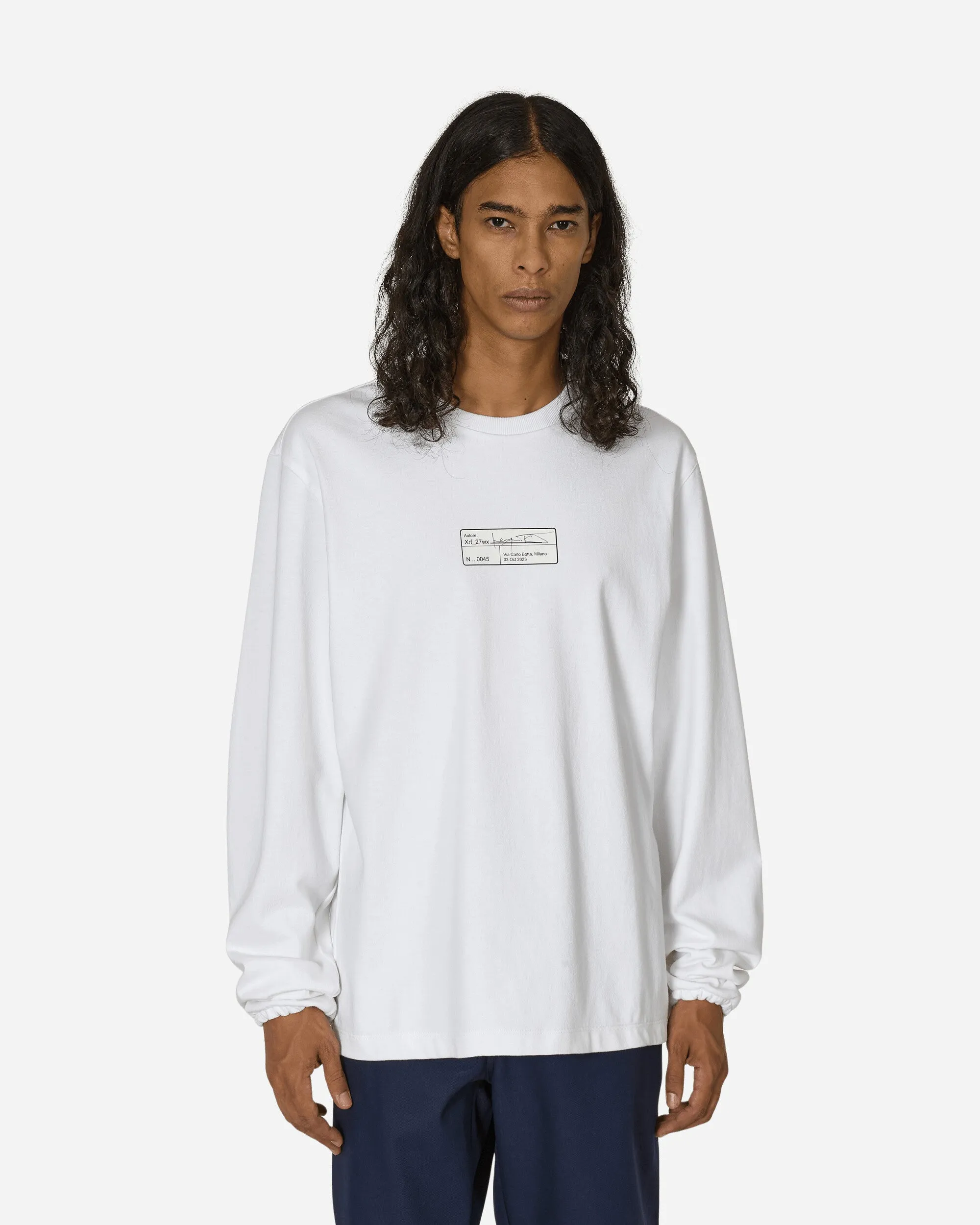 T-shirt manches longues Incognito 8Oz Blanc