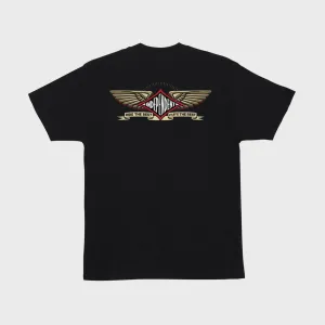 T-shirt pilote RTB pour hommes indépendant - Noir
