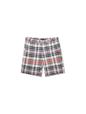 Short Madras Indien Bleu Perse