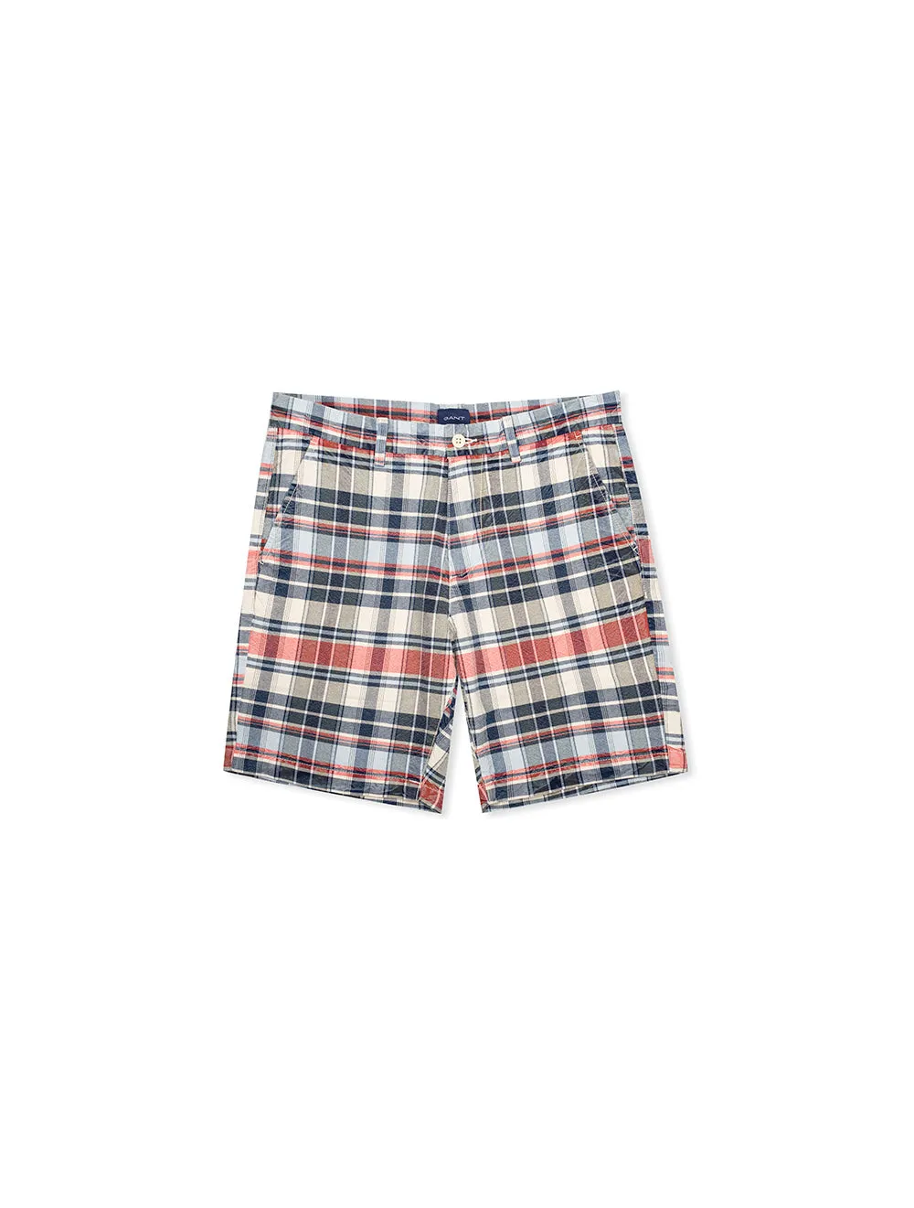 Short Madras Indien Bleu Perse