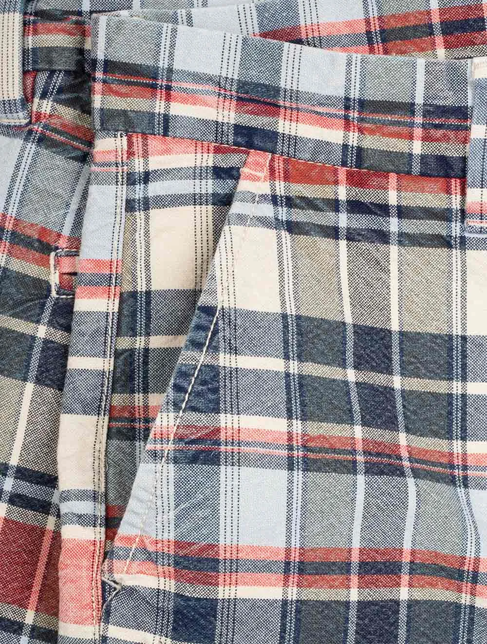Short Madras Indien Bleu Perse