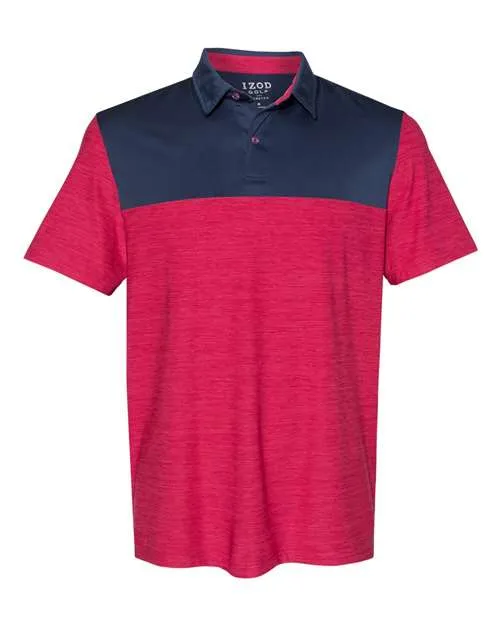 Polo IZOD 13GG004 à motifs space-dyed bicolores