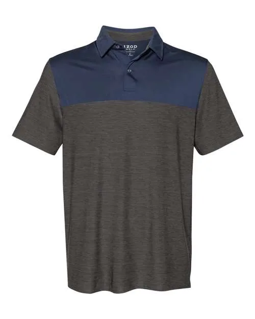 Polo IZOD 13GG004 à motifs space-dyed bicolores