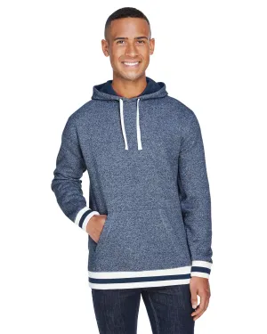 J America JA8701 Sweat à capuche adulte en polaire poivrée avec rabat