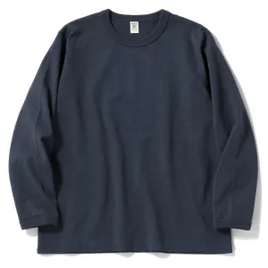 T-shirt Jackman Dotsume à manches longues Tetsukon Bleu marine fer
