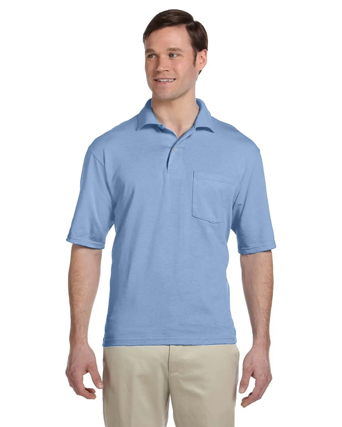 Jerzees 436P Polo Adulte à Poches avec Protection contre les Taches