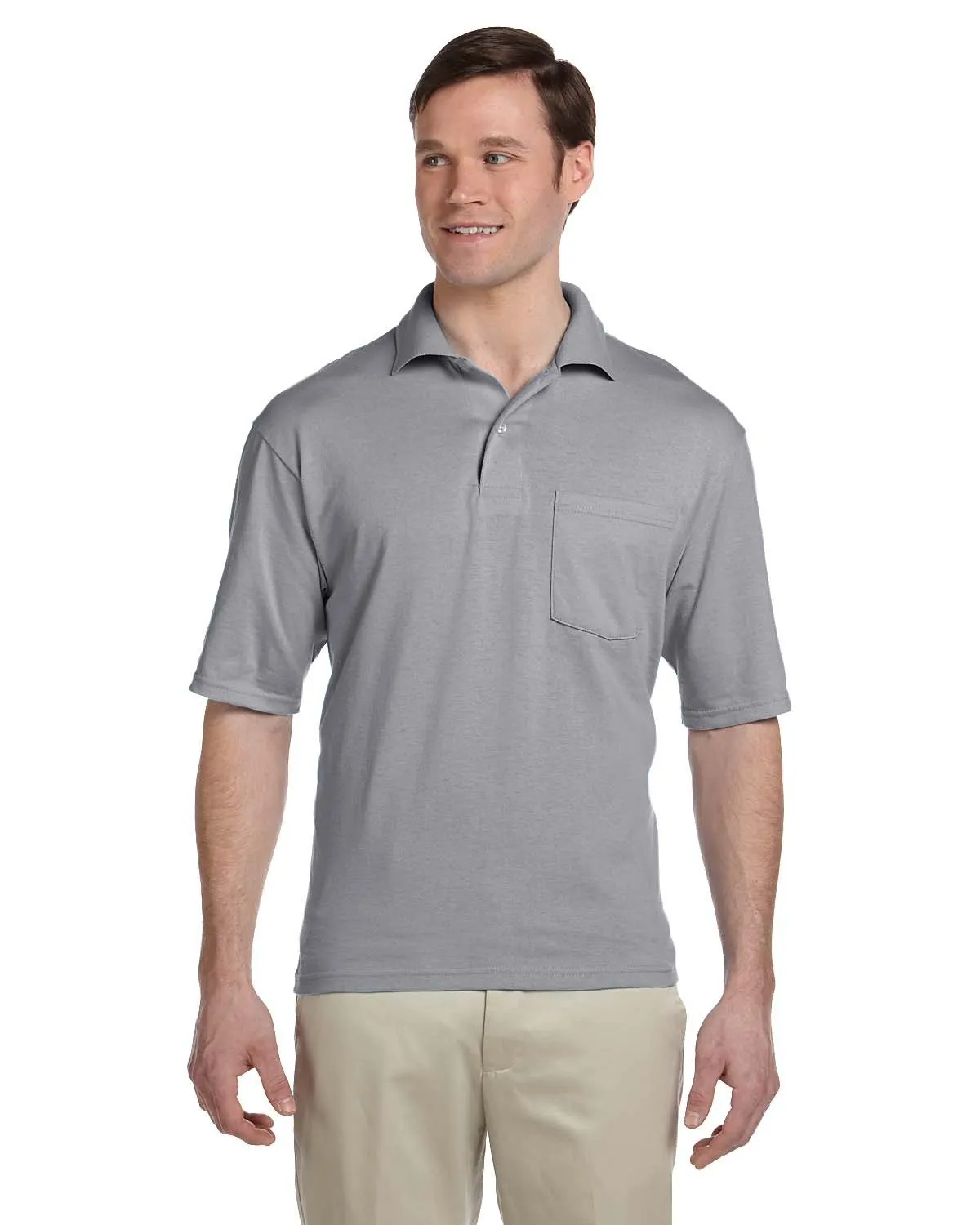 Jerzees 436P Polo Adulte à Poches avec Protection contre les Taches