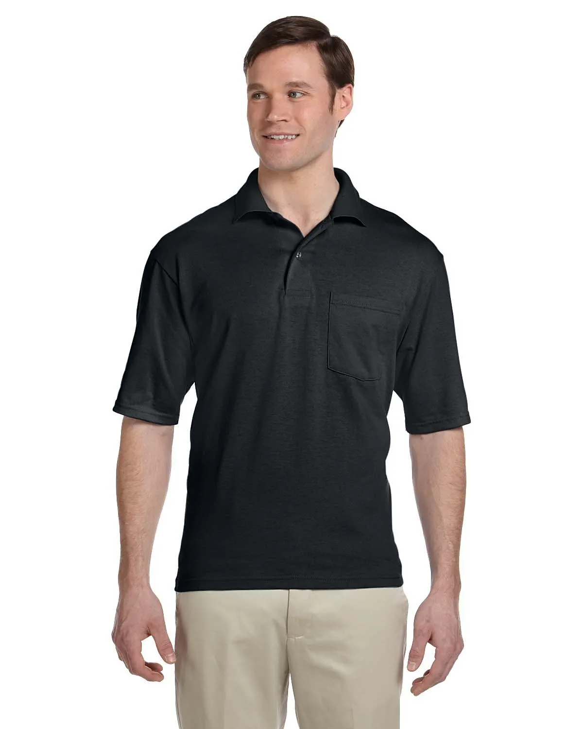 Jerzees 436P Polo Adulte à Poches avec Protection contre les Taches