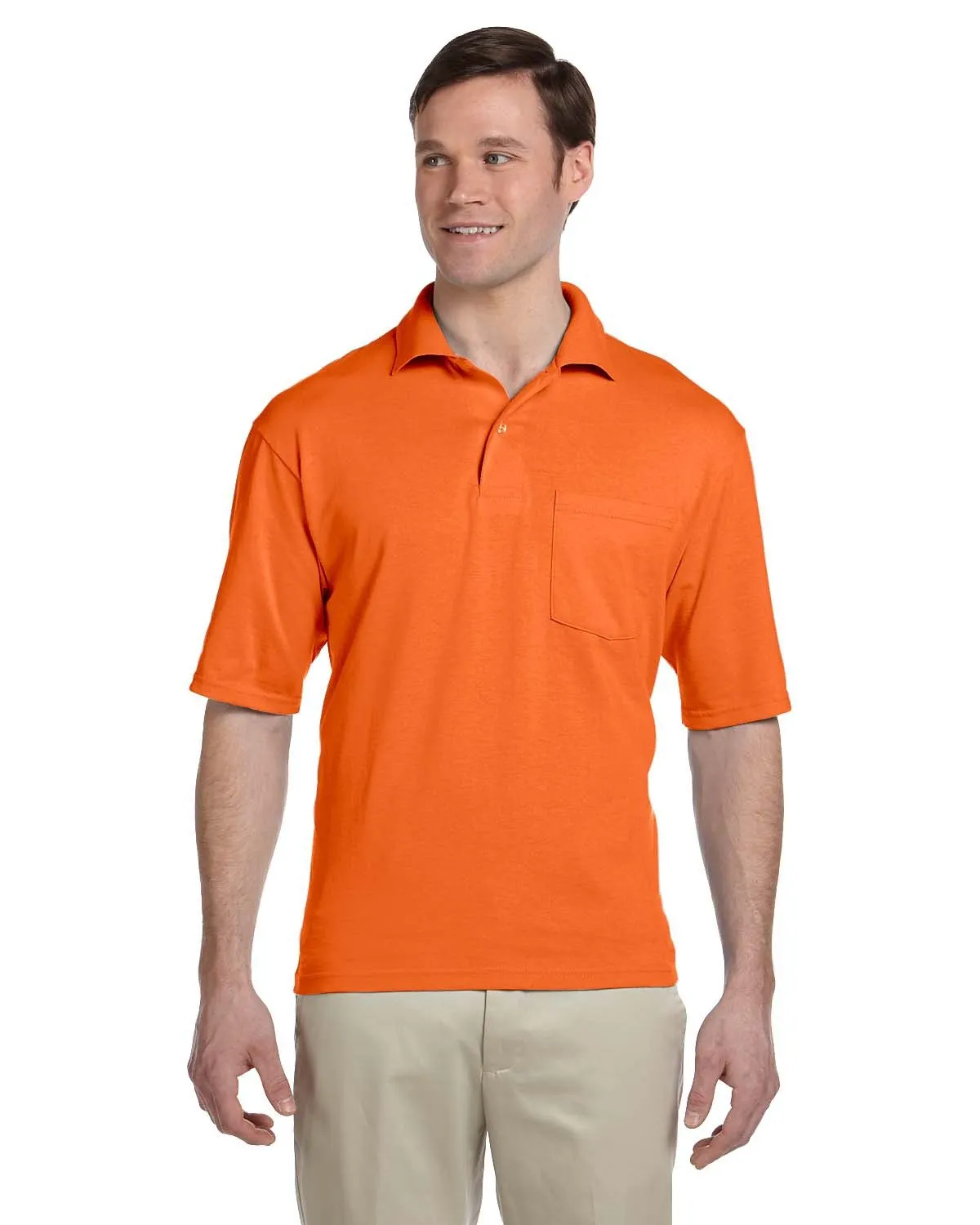 Jerzees 436P Polo Adulte à Poches avec Protection contre les Taches