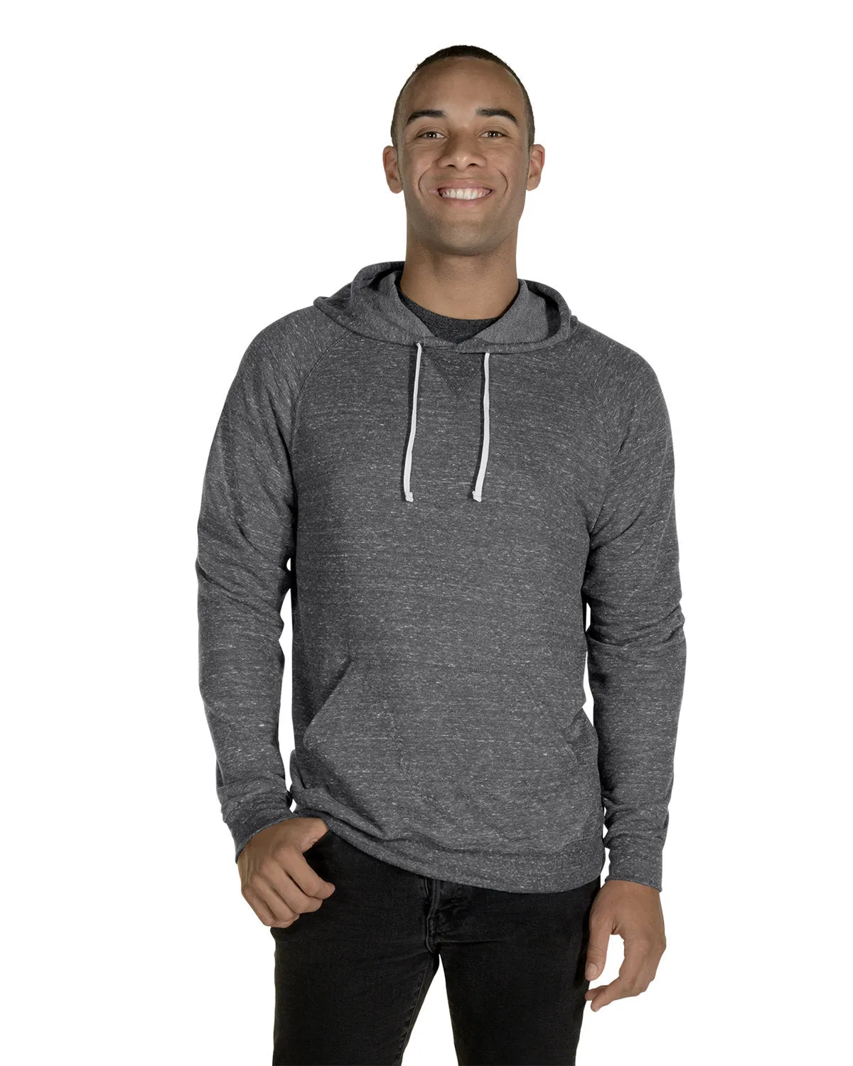 Jerzees 90MR Sweat à capuche raglan pour adulte en gris chiné