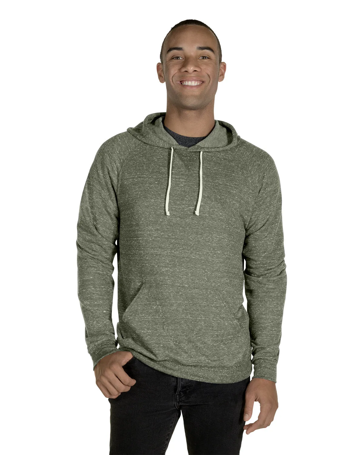 Jerzees 90MR Sweat à capuche raglan pour adulte en gris chiné