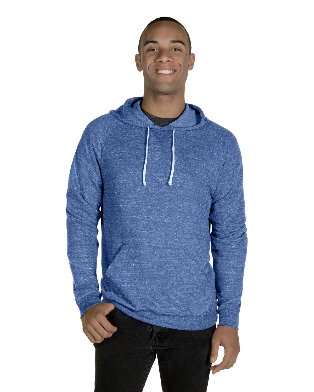 Jerzees 90MR Sweat à capuche raglan pour adulte en gris chiné