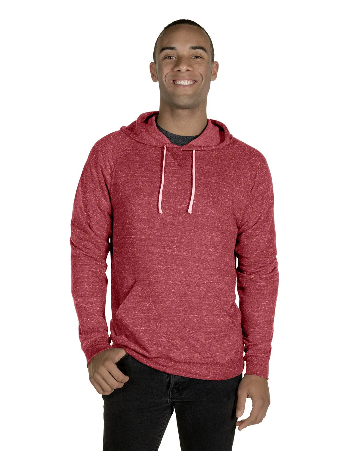 Jerzees 90MR Sweat à capuche raglan pour adulte en gris chiné