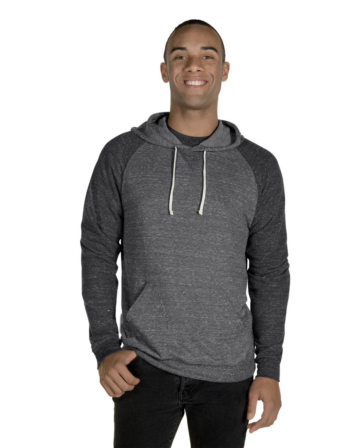 Jerzees 90MR Sweat à capuche raglan pour adulte en gris chiné