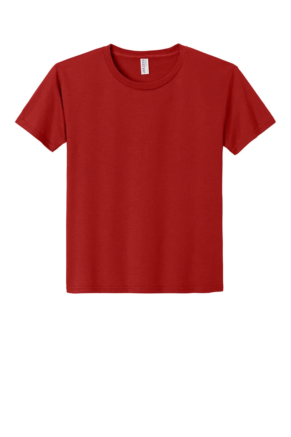 Jerzees Youth Classics T-Shirt à Manches Courtes et Col Rond - Rouge Véritable
