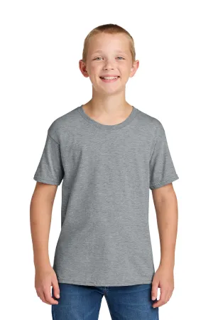 Jerzees T-shirt à manches courtes Ultimate pour jeunes - Gris chiné