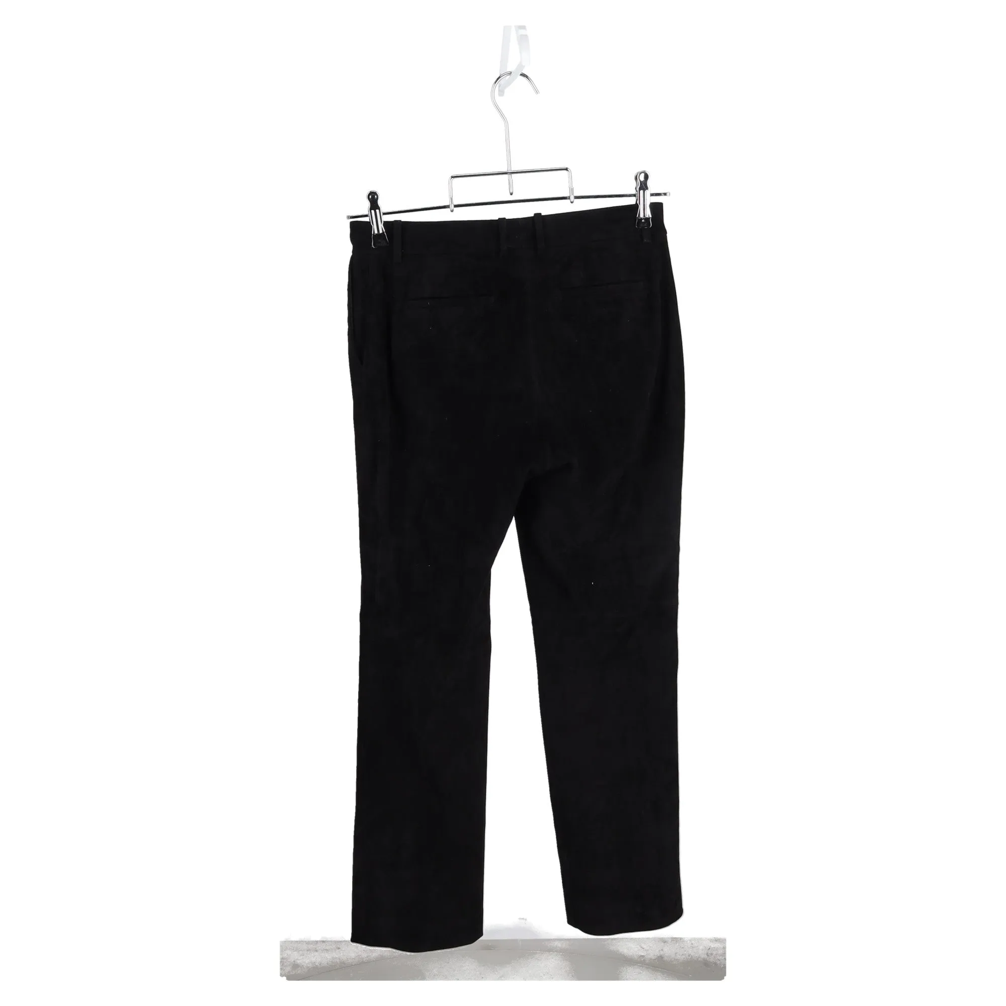Pantalon droit Joseph à taille mi-haute en coton noir