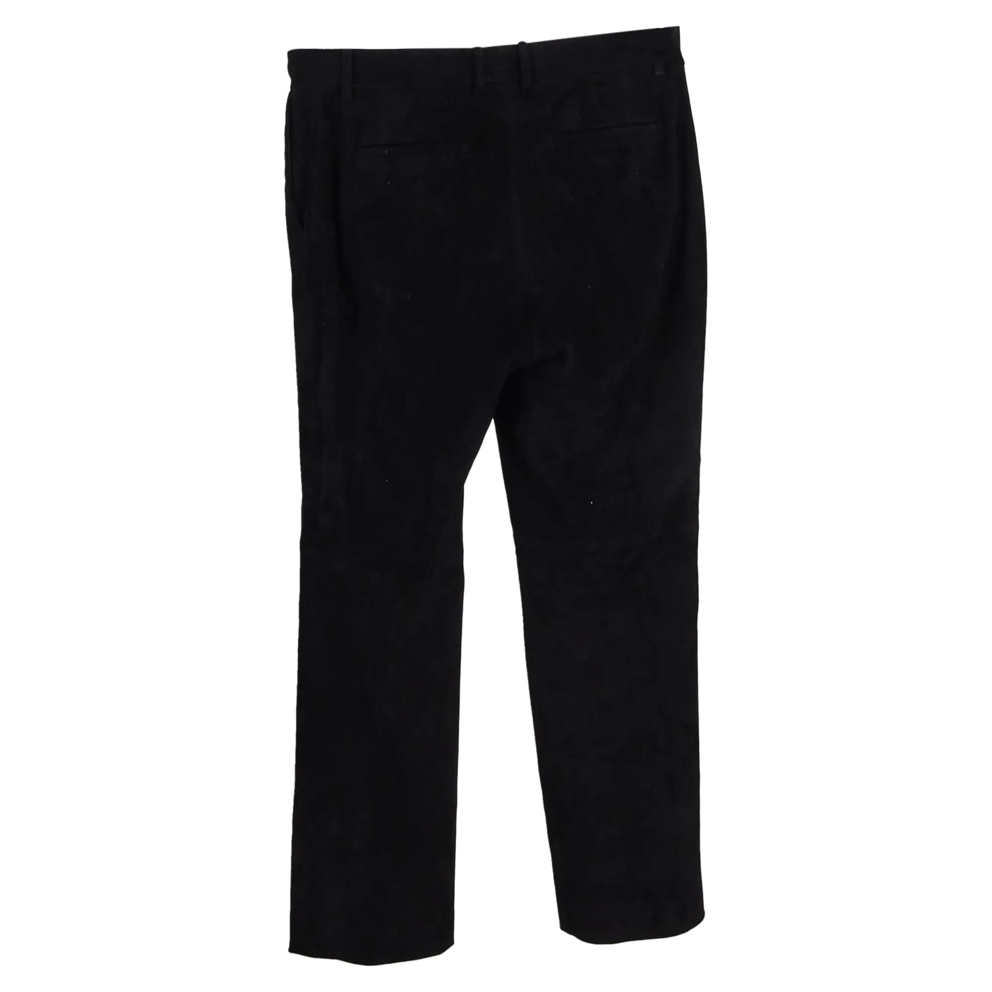 Pantalon droit Joseph à taille mi-haute en coton noir