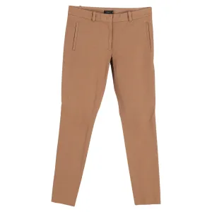 Pantalon Skinny Joseph Midrise en Coton Marron
