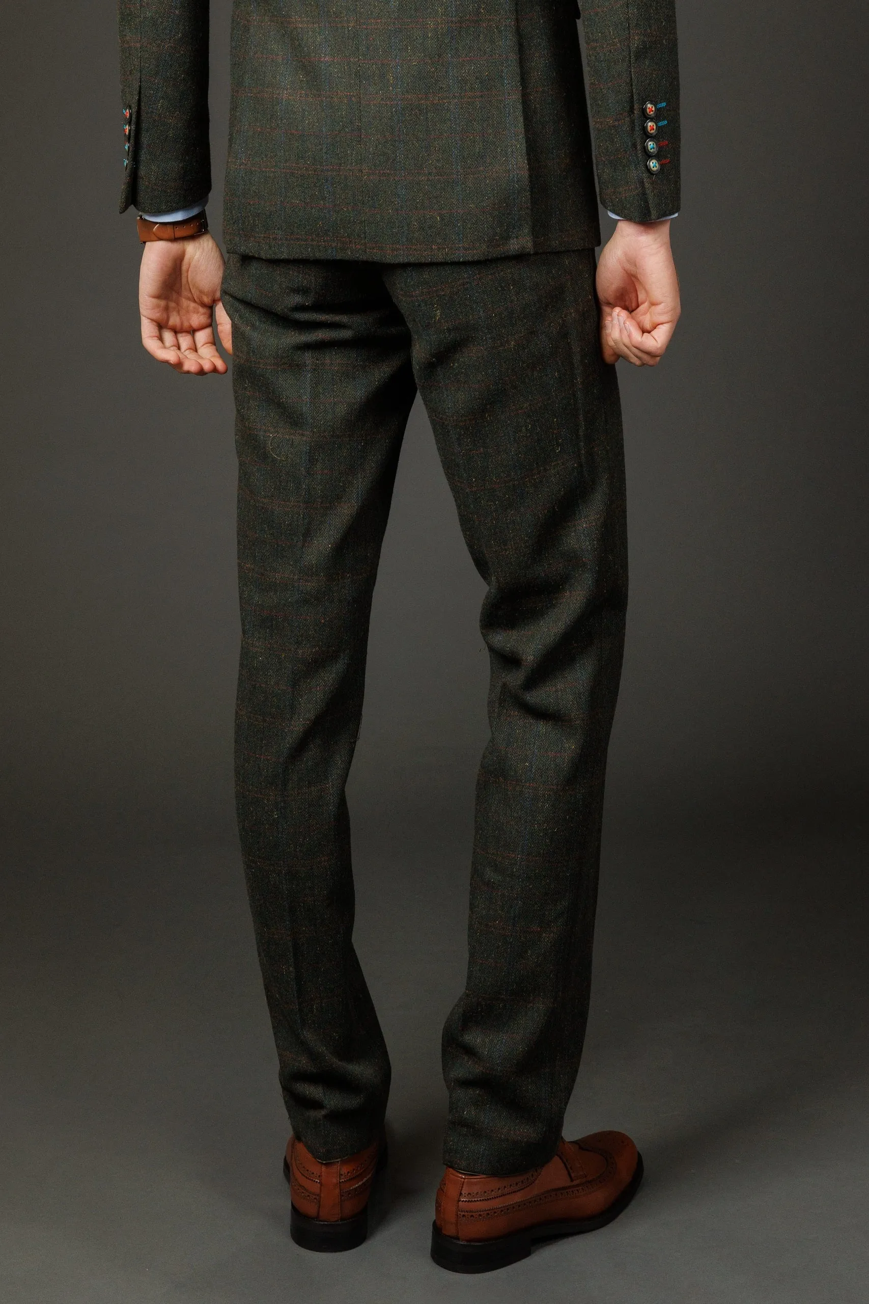 Joshua Tweed Pantalon à Carreaux