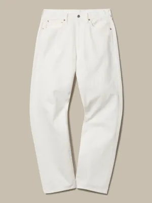 J.PRESS x BUCK MASON JEAN 5 POCHE EN DENIM JAPONAIS - BLANC