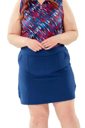 Jupe-culotte Ace Taille Plus (Bleu Marine) de Lopez Columbia Clothing