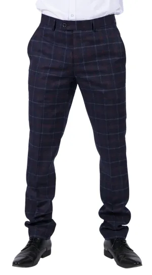 Pantalon Kenneth Tweed à Carreaux - Blinders