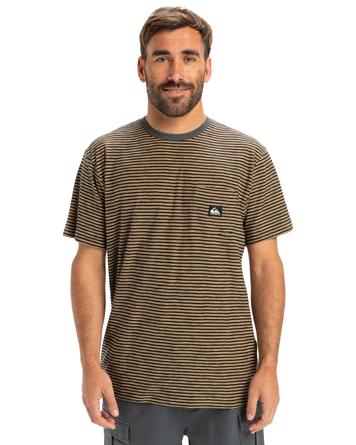 T-shirt à poches Kentin en rayures noires Kentin