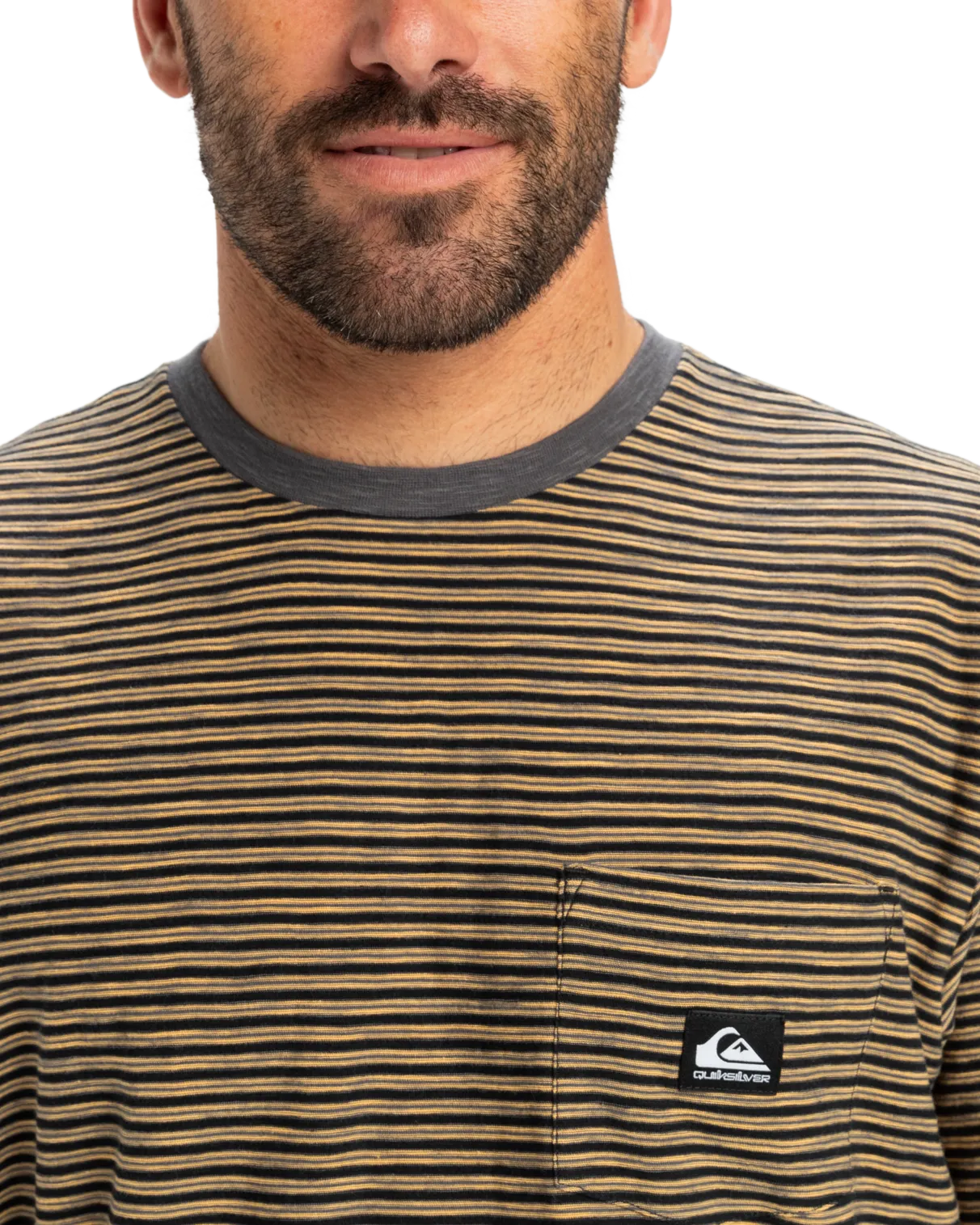 T-shirt à poches Kentin en rayures noires Kentin