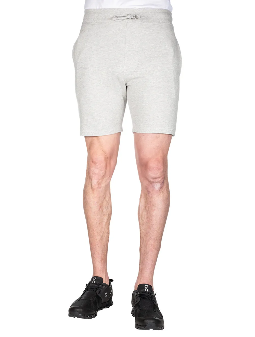 Short Pique Clé Gris Clair Mélangé