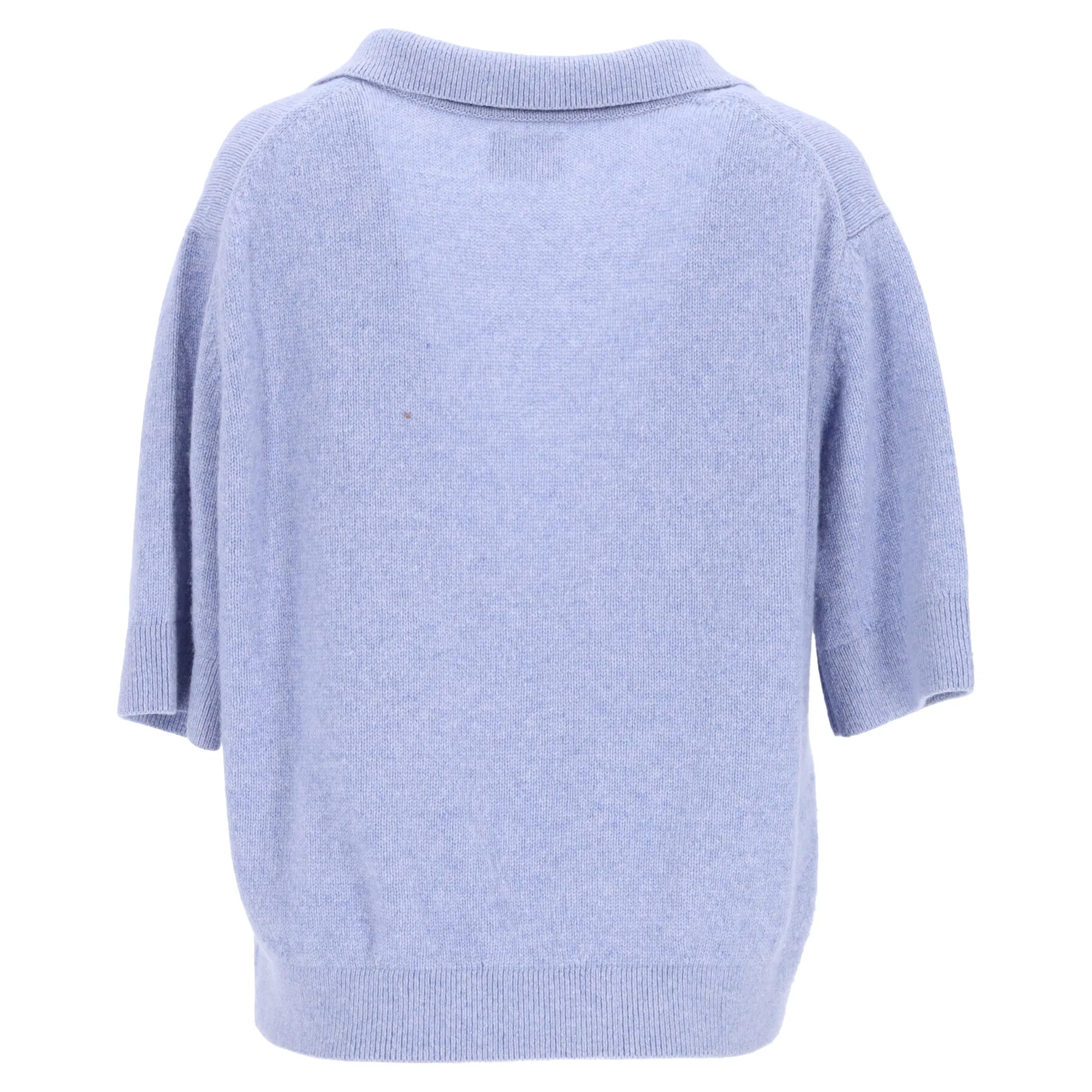 Pull Jo Polo rétréci Khaite en cachemire bleu clair